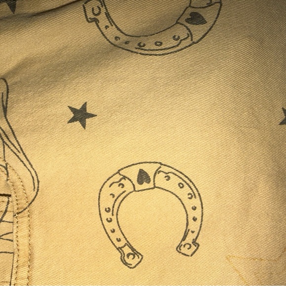 Easel Western Print Wide Leg Pants Size Small - Picture 6 of 7